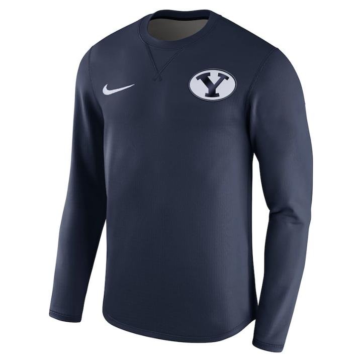 Men's Nike Byu Cougars Modern Crew Tee, Size: Large, Blue (navy)