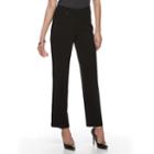 Women's Dana Buchman Wide Waist Ponte Pants, Size: Medium, Black