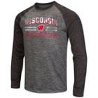 Men's Campus Heritage Wisconsin Badgers Raven Long-sleeve Tee, Size: Xl, Black