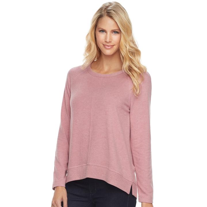 Women's Sonoma Goods For Life&trade; Raglan Top, Size: Xs, Med Pink