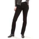Women's Levi's&reg; Slimming Straight-leg Jeans, Size: 26(us 2)m, Black