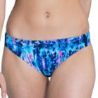Women's Dolfin Bellas Print Bikini Bottoms, Size: Medium, Blue (azure)