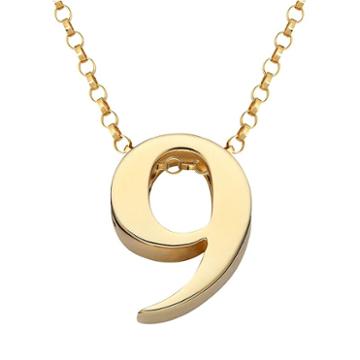 Sweet Sentiments 14k Gold Over Silver Number Charm Necklace, Women's, Size: 18, Yellow