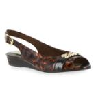 Easy Street Imprompt Women's Slingback Wedges, Size: 6.5 N, Dark Brown