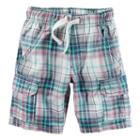 Boys 4-8 Carter's Plaid Cargo Shorts, Boy's, Size: 7, Ovrfl Oth