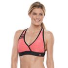 Women's Adidas Light As Heather Surplice Bikini Top, Size: Xl, Pink Other