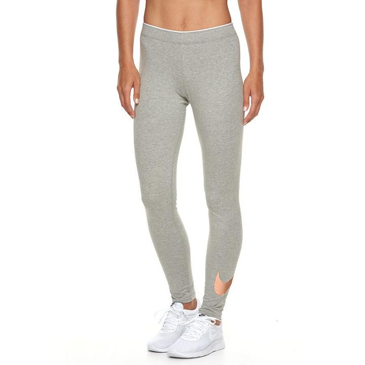 Women's Nike Club Logo Leggings, Size: Xl, Grey Other