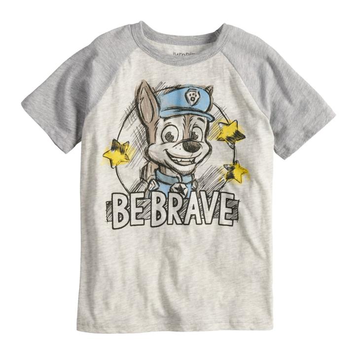 Boys 4-10 Jumping Beans&reg; Paw Patrol Chase Be Brave Raglan Graphic Tee, Size: 4, Oatmeal Heather