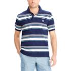 Men's Chaps Classic-fit Striped Stretch Polo, Size: Xl, Blue (navy)