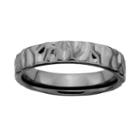 Stacks And Stones Ruthenium-plated Sterling Silver Textured Stack Ring, Women's, Size: 9, Grey