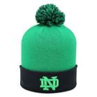 Adult Top Of The World Notre Dame Fighting Irish Pom Beanie, Brt Green