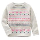 Girls 4-8 Oshkosh B'gosh&reg; Geometric French Terry Sweatshirt, Girl's, Size: 8, Ovrfl Oth