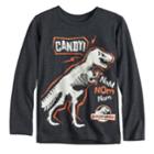 Boys 4-12 Jumping Beans&reg; Jurassic World Glow In The Dark Dinosaur Candy! Graphic Tee, Size: 12, Dark Grey