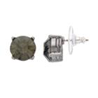 Dana Buchman Round Button Stud Earrings, Women's, Black