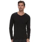 Men's Marc Anthony Slim-fit V-neck Tee, Size: Large, Black