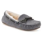 Sonoma Goods For Life&trade; Women's Faux-fur Lined Moccasin Slippers, Size: Medium, Grey