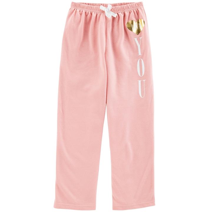 Girls 4-14 Carter's Louge Pants, Size: 10-12, Pink