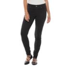 Women's Juicy Couture Flaunt It Midrise Pull-on Jegging, Size: 14, Black
