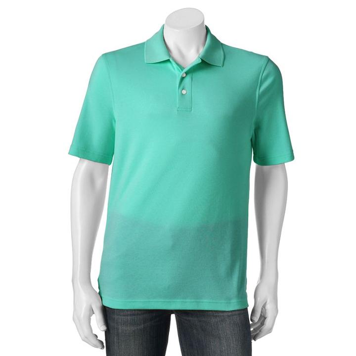 Men's Croft & Barrow&reg; Signature Polo, Size: Xxl, Turquoise/blue (turq/aqua)