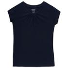 Girls 7-16 & Plus Size French Toast V-neck Tee, Size: 10-12, Blue (navy)