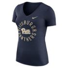 Women's Nike Pitt Panthers Dri-fit Touch Tee, Size: Small, Blue (navy)