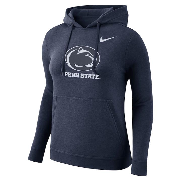 Women's Nike Penn State Nittany Lions Fleece Hoodie, Size: Xxl, Blue (navy)