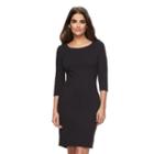 Women's Sharagano Jacquard Sheath Dress, Size: 6, Blue (navy)