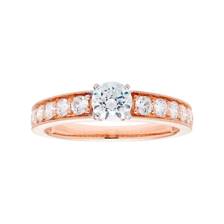 14k Gold 1 Carat T.w. Igl Certified Diamond Engagement Ring, Women's, Size: 5, White