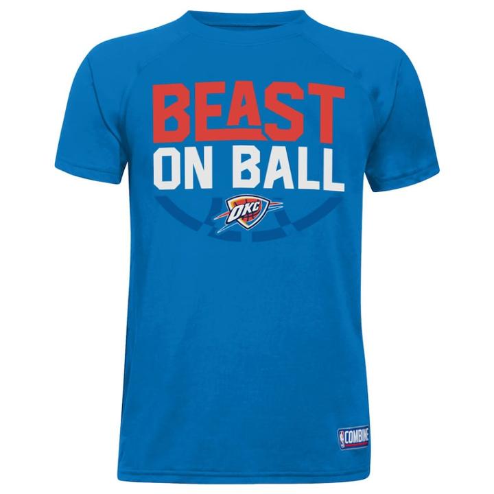 Boys 8-20 Under Armour Oklahoma City Thunder Beast On Ball Tee, Size: Small, Blue
