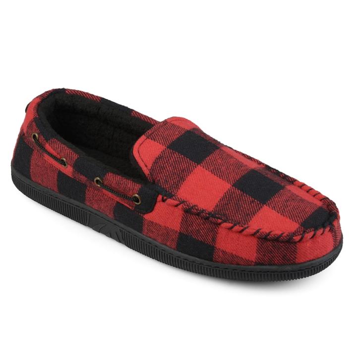 Vance Co. Truman Men's Slippers, Size: Medium, Red