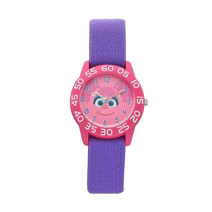 Sesame Street Abby Cadabby Kids' Time Teacher Watch, Women's, Purple