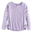 Girls 7-16 & Plus Size So&reg; Lace-up Side Tee, Size: 20 1/2, Lt Purple