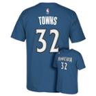 Men's Adidas Minnesota Timberwolves Karl-anthony Towns Player Tee, Size: Small, Blue