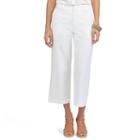 Women's Chaps Wide-leg Capris, Size: 12, White