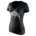 Women's Nike Ohio State Buckeyes Wordmark Tee, Size: Large, Black