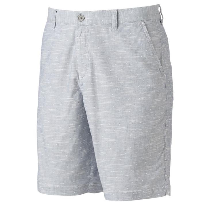 Men's Marc Anthony Slim-fit Textured Shorts, Size: 32, Blue