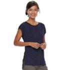 Women's Apt. 9&reg; Lace Back Top, Size: Medium, Dark Blue
