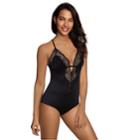 Women's Maidenform Casual Comfort Lounge Thong Bodysuit Dmcctb, Size: Xl, Black