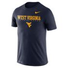 Men's Nike West Virginia Mountaineers Facility Tee, Size: Small, Blue (navy)
