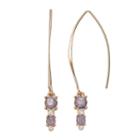 Lc Lauren Conrad Purple Stone Nickel Free Threader Earrings, Women's