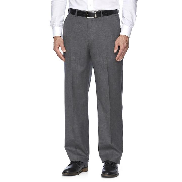 Men's Croft & Barrow&reg; Classic-fit Wool Suit Pants, Size: 44x32, Med Grey