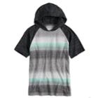 Boys 8-20 Urban Pipeline&reg; Striped Hooded Tee, Size: Medium, Black