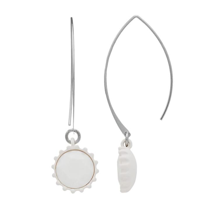 Simply Vera Vera Wang White Threader Earrings, Women's