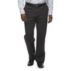 Big & Tall Croft & Barrow&reg; Relaxed-fit Easy-care Stretch Pleated Khaki Pants, Men's, Size: 46x34, Black