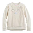 Girls 4-10 Jumping Beans&reg; Animal Plush Pullover, Size: 6x, White Oth