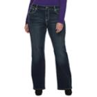 Plus Size Apt. 9&reg; Embellished Midrise Bootcut Jeans, Women's, Size: 16 W, Black