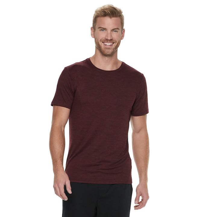 Men's Coolkeep Performance Crewneck Lounge Tee, Size: Large, Brt Purple