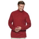 Big & Tall Croft & Barrow&reg; Classic-fit Easy-care Turtleneck, Men's, Size: Xl Tall, Med Red