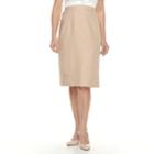 Petite Alfred Dunner Studio Skirt, Women's, Size: 12 Petite, Lt Beige