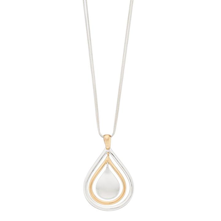 Napier Two Tone Teardrop Pendant Necklace, Women's, Multicolor